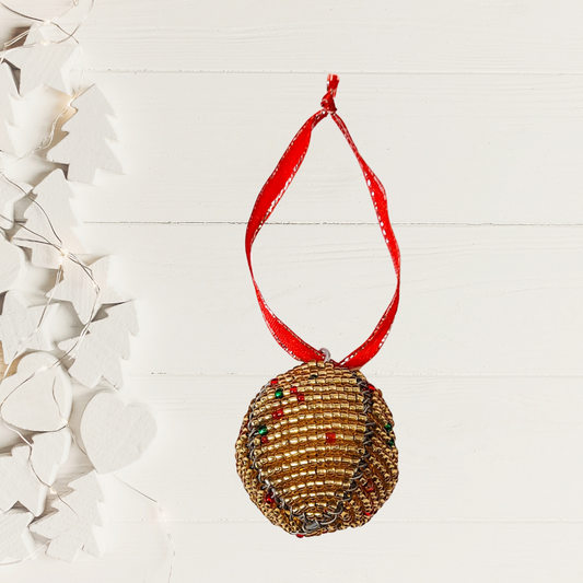 Beaded Ball Ornament