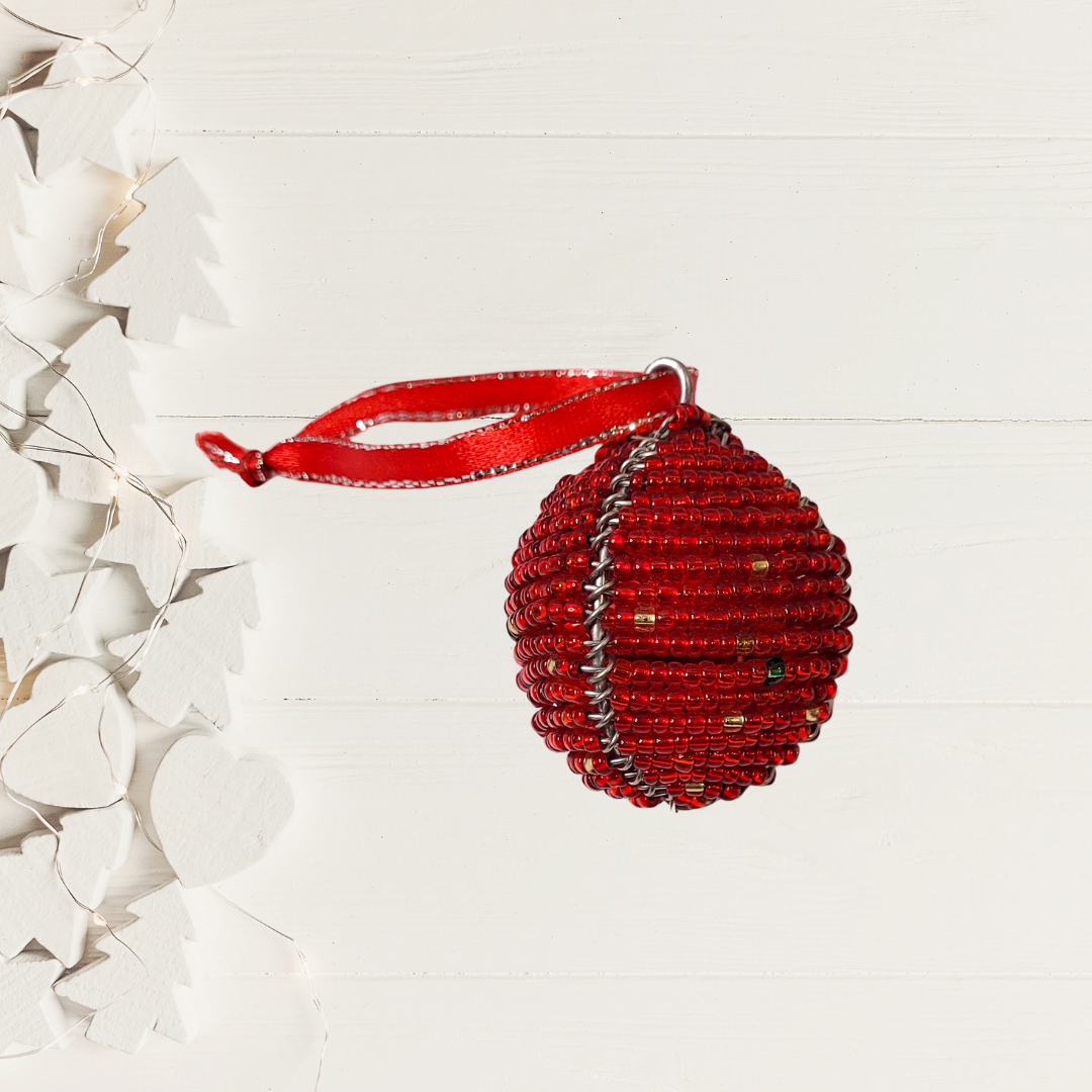 Beaded Ball Ornament