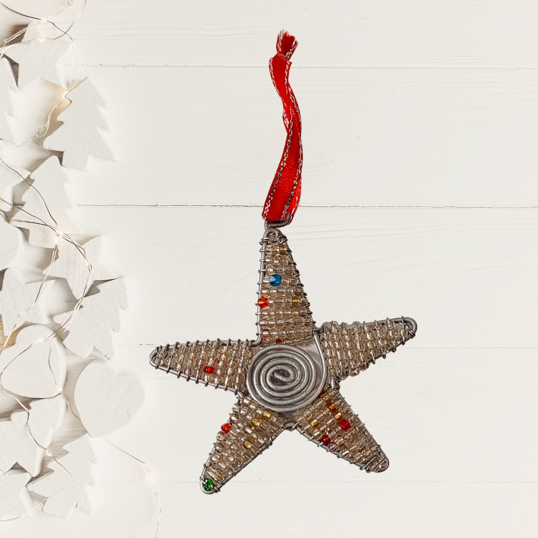 Beaded Star Ornament