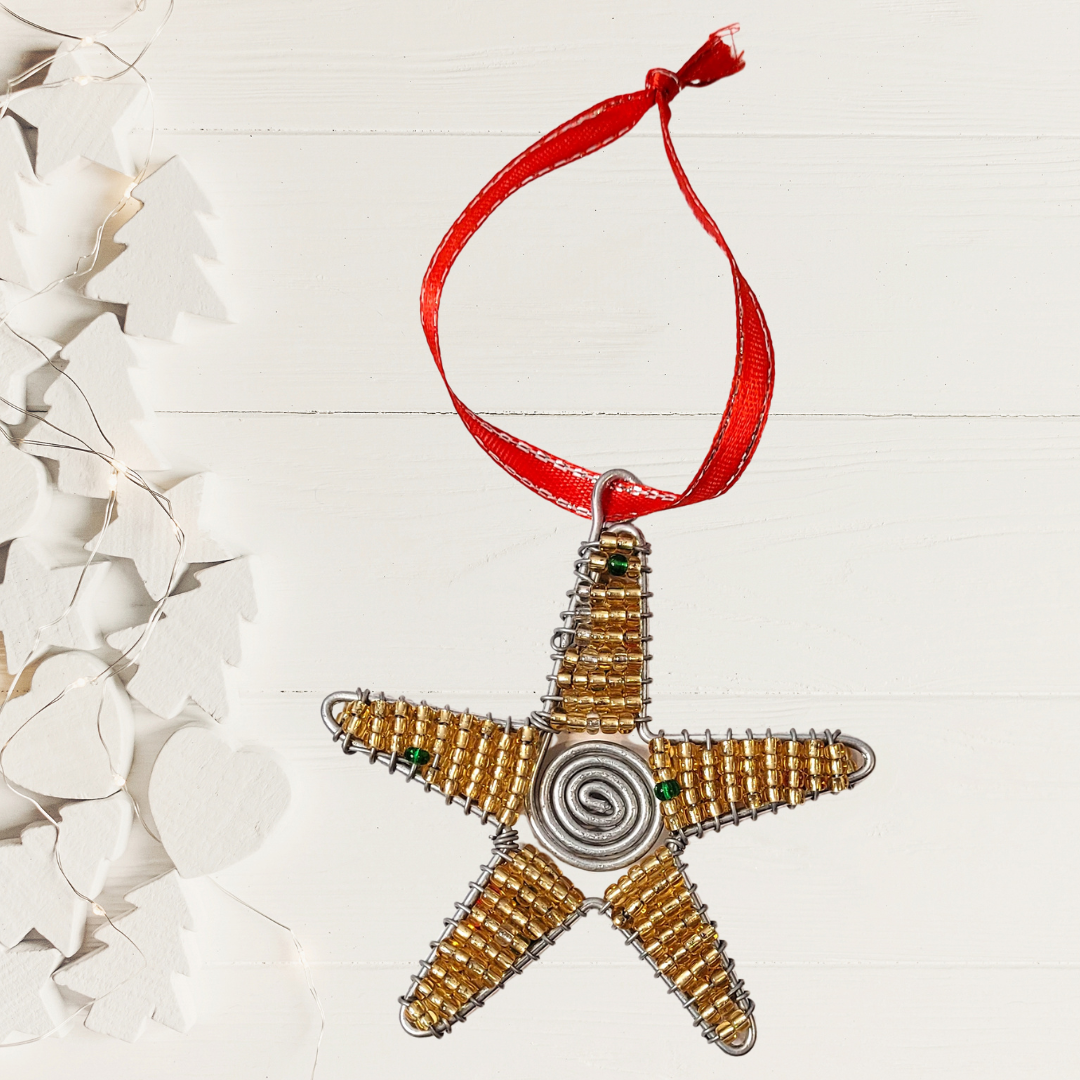 Beaded Star Ornament