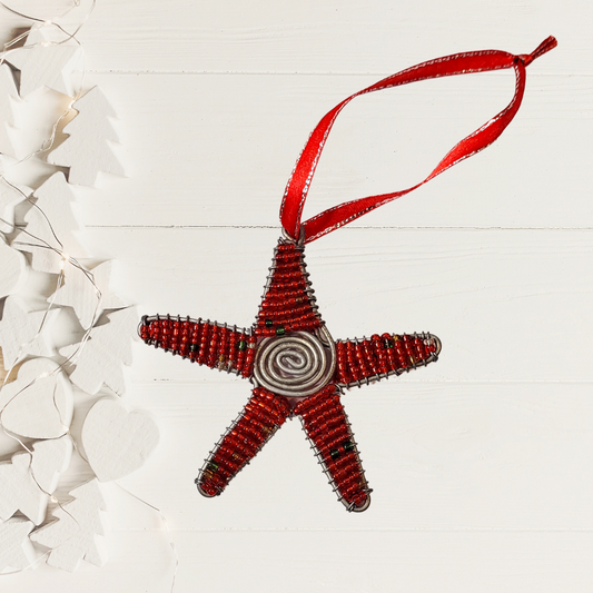 Beaded Star Ornament