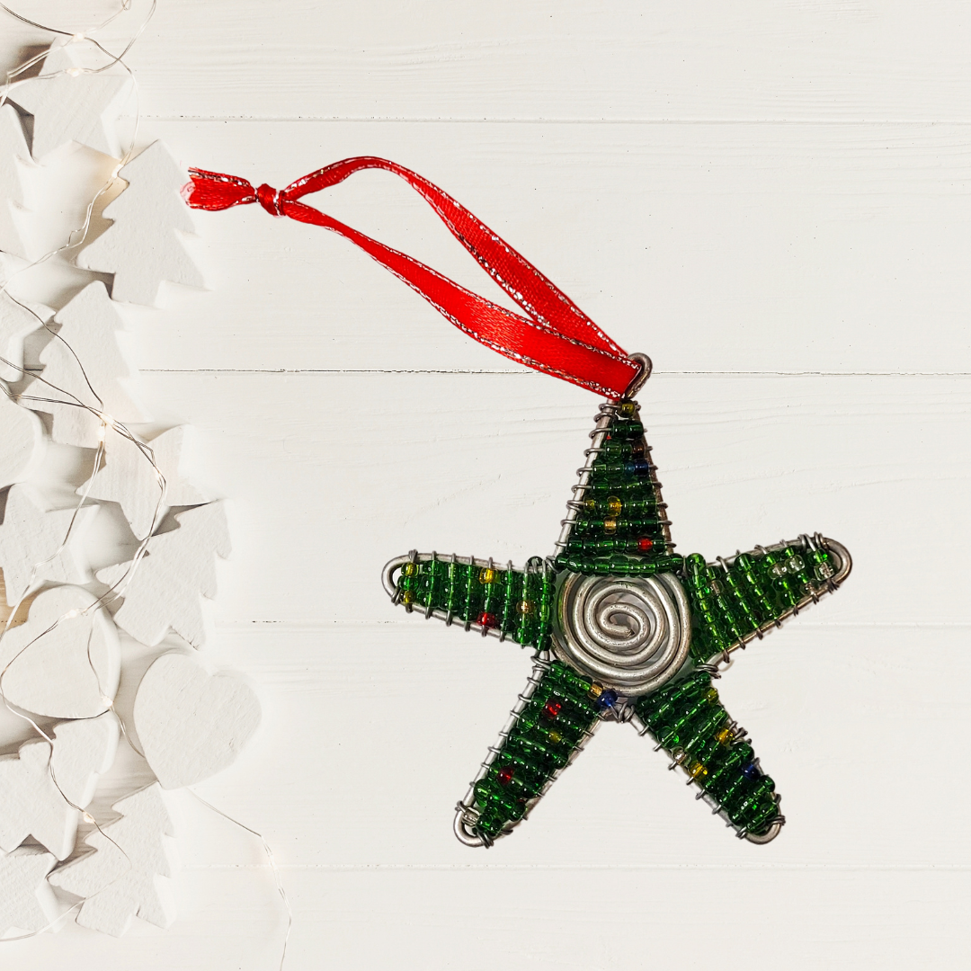 Beaded Star Ornament