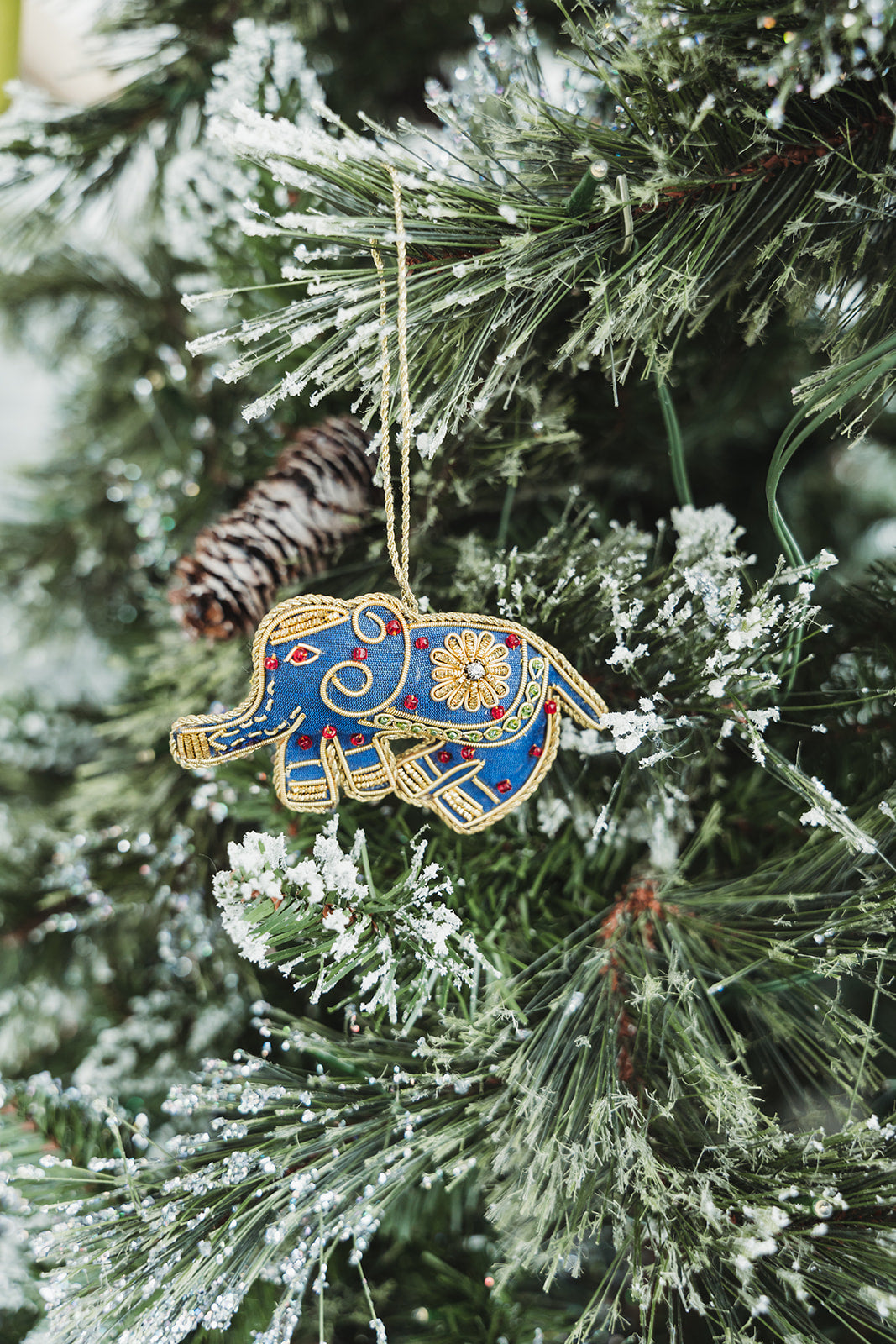 Elephant Zari Ornament