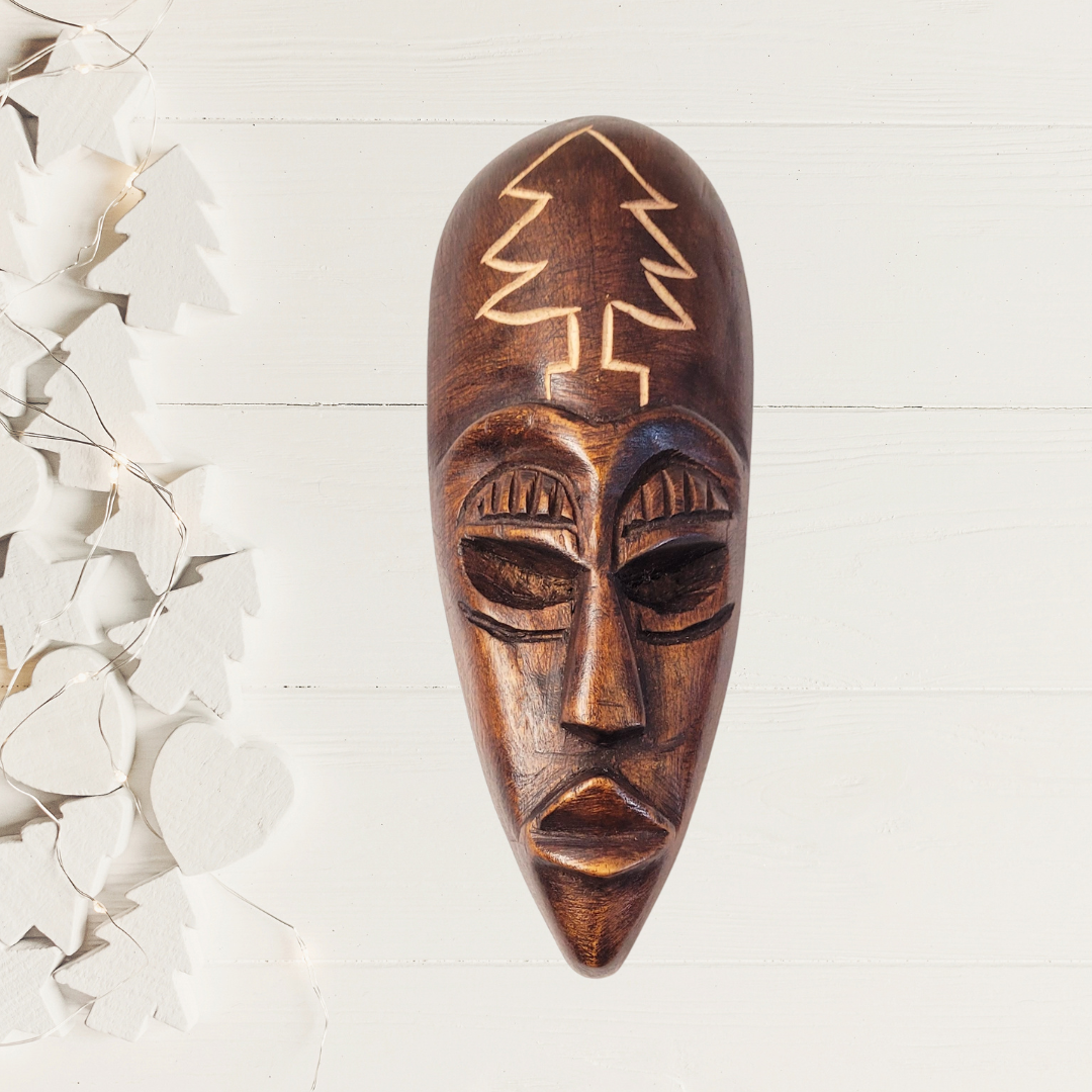 Ghanaian Hand Carved Mask-Holiday Edition