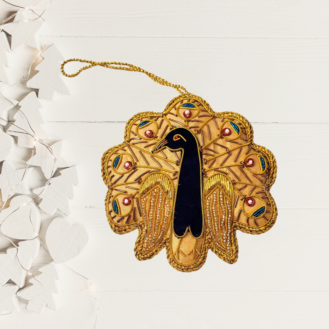 Peacock Zari Ornament