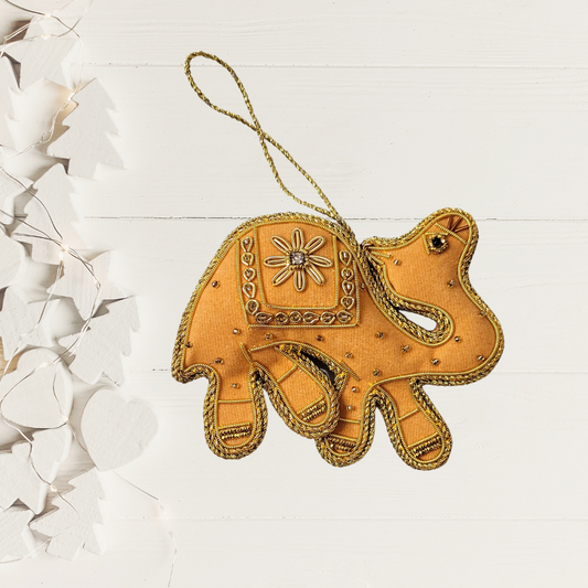 Camel Zari Ornament