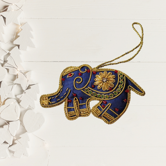 Elephant Zari Ornament