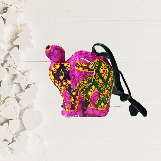 Elephant Plush Ornament