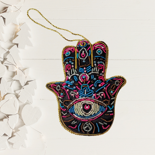 Hamsa Zari Ornament